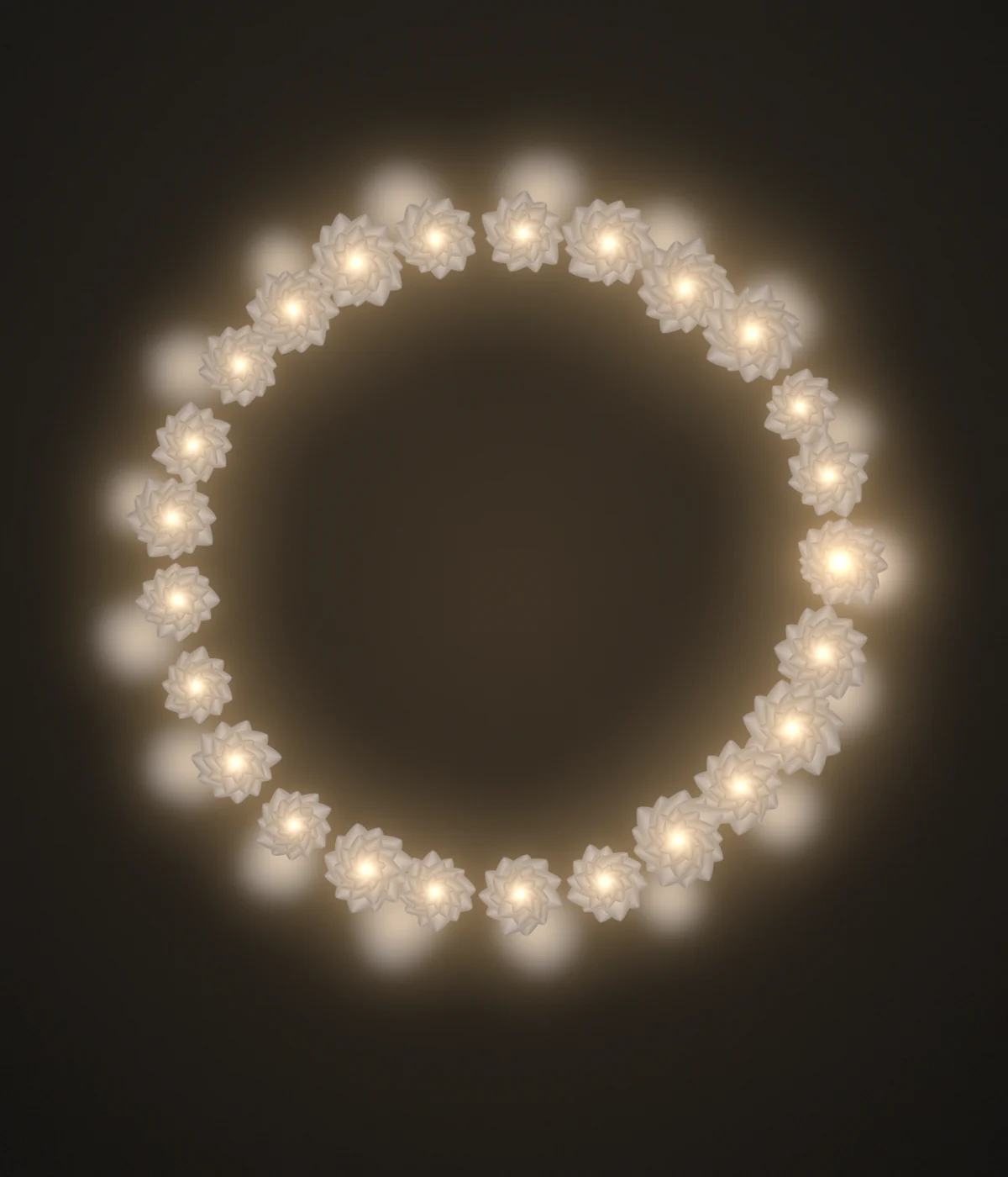 The Halo illuminated wreath